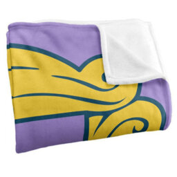 Friends Silky Door Supersoft Blanket Purple/yellow (One Size) - thumbnail 3