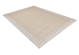 RugsX Carpet Origi 3739 Cream Beige - Frame, Herringbone Flat-Woven Sisal String 116X170 Cm - thumbnail 3