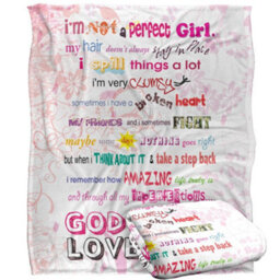 Slingshot Publishing Not Perfect Silky Supersoft Blanket Multicoloured (60In X 50In) - thumbnail 2
