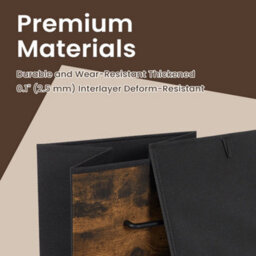 LEDREM Songmics Chest Of Drawers, Bedroom Cabinet, 7 Fabric With Handles, Metal Frame, Rustic Brown And Ink Black Lts 137 B 01 - thumbnail 3