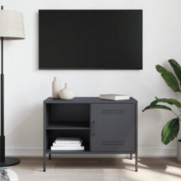Berkfield Tv Cabinet Anthracite 68X39X50.5 Cm Steel - thumbnail 3