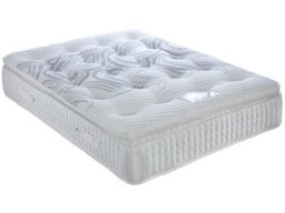 Divan Base Direct Dura Beds Sicily 2000 Pocket Sprung Box Pillow Top Sprung Divan Bed Set 6Ft Super King 4 Drawers Continental- Lino Charcoal - thumbnail 2