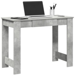 Berkfield Desk Concrete Grey 100X45X75 Cm Engineered Wood - thumbnail 1
