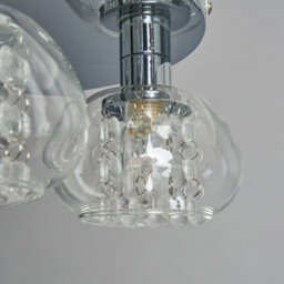 Litecraft Lillian 3 Light Chrome Bathroom Flush Ceiling Light - thumbnail 5