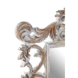 Orsina Antique Grey Fleur-De-Lis Wall Mirror,weathered Hanging Mirror With Bevelled Frame,perfect For Gifting - thumbnail 4