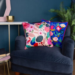 Kate Merritt Fiesta Folk Floral Piped Polyester Filled Cushion - thumbnail 4