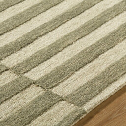 Livabliss Our Pnw Home Idaho-Hand Tufted Green Cream Wool Modern Living Dining Bedroom Rug 153 X 219 Cm Easy Care, Non Shedding - thumbnail 3
