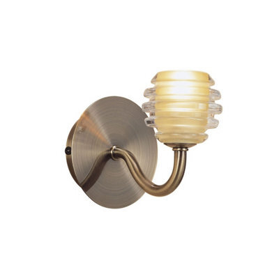 Luminosa Lighting Luminosa Sphere Wall Lamp Switched G9, Antique Brass - image 1
