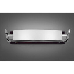 Luminosa Lighting Luminosa Zira Wall Lamp 2 Light G9, Polished Chrome/frosted White Glass/wenge - thumbnail 2