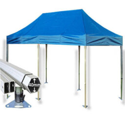 Crocodile Trading 3M X 6M Extreme 40 Commercial Instant Shelter Pop Up Gazebos Frame & Canopy - Royal Blue - thumbnail 1