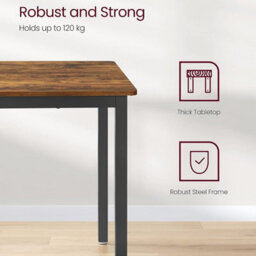Songmics Dining Table, Kitchen Table, 70 X 110 X 75 Cm, Chairs Not Included, Dining Table For 4 People, Living Dining Room - thumbnail 4