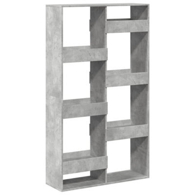 Berkfield Classic Bookcase Concrete Grey 100X33X175 Cm Engineered Wood