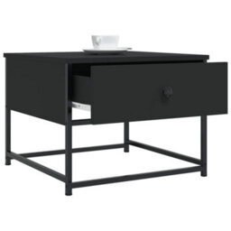 Berkfield Coffee Table Black 51X51X40 Cm Engineered Wood - thumbnail 4