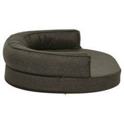 Berkfield Luxury Ergonomic Dog Bed Mattress 75X53 Cm Linen Look Dark Grey - thumbnail 4