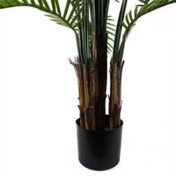 Leaf Artificial Tropical Raphis Palm Tree With Natural Trunk Uv Protected Outdoor Botanik - thumbnail 3