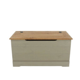 Grey Compact Storage Trunk Indoor Storage Chests Home Storage - thumbnail 5