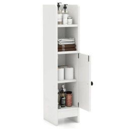 Bathroom Storage Cabinet Small Corner Floor Cabinet With Door - thumbnail 6