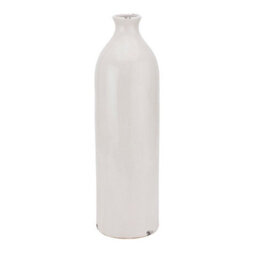 Wyld Haus 50Cm Sagebloom Crackle-Glazed Tall Ceramic Bottle Vase In Soft Cream - thumbnail 2