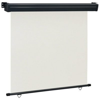 Berkfield Balcony Side Awning 170X250 Cm Cream - image 1