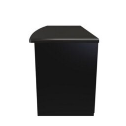 Harrow 1 Drawer Tv & Media Unit In Black Gloss (Ready Assembled) - thumbnail 2