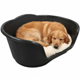 KetoPlastics Large Plastic Dog Bed Basket - Black - thumbnail 5