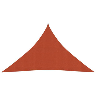 Berkfield Sunshade Sail 160 G/m2 Terracotta 3.5X3.5X4.9 M Hdpe - image 1