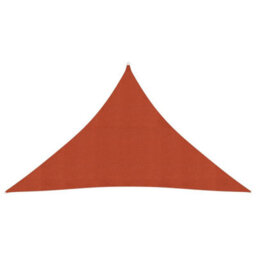 Berkfield Sunshade Sail 160 G/m2 Terracotta 3.5X3.5X4.9 M Hdpe - thumbnail 1
