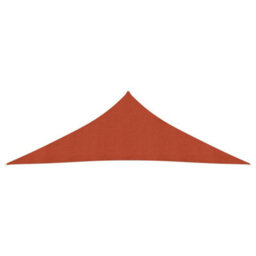 Berkfield Sunshade Sail 160 G/m2 Terracotta 3.5X3.5X4.9 M Hdpe - thumbnail 2