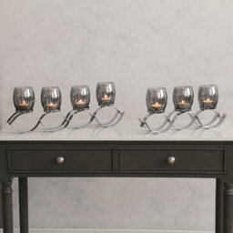 Straits Smoke Grey Wave 4 Tealight Holder - thumbnail 2