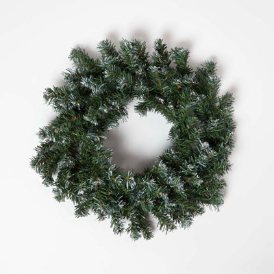 Homescapes Green Snow Dusted Foliage Christmas Garland, 182 Cm - image 1