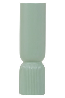 Orsina Sturdy Ceramic Design Sage Green Vase, Spacious Flower Ceramic Vase, Lightweight Vase For Artificial Flowers - image 1