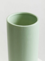 Orsina Sturdy Ceramic Design Sage Green Vase, Spacious Flower Ceramic Vase, Lightweight Vase For Artificial Flowers - thumbnail 5