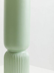 Orsina Sturdy Ceramic Design Sage Green Vase, Spacious Flower Ceramic Vase, Lightweight Vase For Artificial Flowers - thumbnail 4