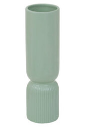 Orsina Sturdy Ceramic Design Sage Green Vase, Spacious Flower Ceramic Vase, Lightweight Vase For Artificial Flowers - thumbnail 2
