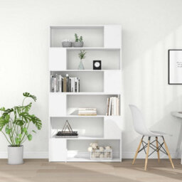 Vidaxl Book Cabinet Room Divider White 100X24X188 Cm Book Cabinet Room Dividers - thumbnail 3