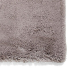 Grey Shaggy Rug, Anti-Shed Plain Rug With 80mm Thickness, Shaggy Luxurious Rug For Bedroom, & Dining Room-80Cm X 150Cm - thumbnail 3