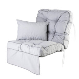 Alfresia Replacement Grey Garden Swing Seat Cushion - Classic Style - thumbnail 1