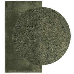 Berkfield Rug Huarte Short Pile Soft And Washable Forest Green 80X150 Cm - thumbnail 3