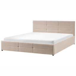 Beliani Ottoman Bed Boucle Massognes 180 X 200 Cm Beige - thumbnail 5