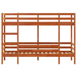 Berkfield Bunk Bed Without Mattress Wax Brown 75X190 Cm Small Single Solid Wood Pine - thumbnail 5