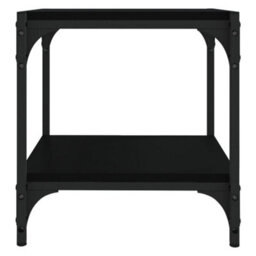 Berkfield Tv Cabinet Black 40X33X41 Cm Engineered Wood And Steel - thumbnail 5