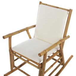 Beliani Garden Rocking Chair Frigole Bamboo Brown - thumbnail 5