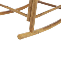 Beliani Garden Rocking Chair Frigole Bamboo Brown - thumbnail 7
