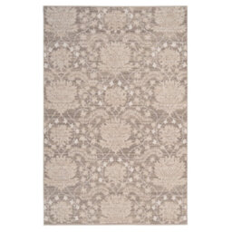 Loomed Neutral Beige Distressed Traditional Floral Soft Living Area Rug 120X170Cm - thumbnail 6