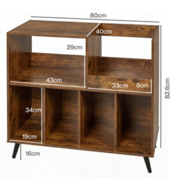 Levede Record Player Stand 300+ Album Storage Turntable Cabinet - thumbnail 4