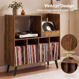 Levede Record Player Stand 300+ Album Storage Turntable Cabinet - thumbnail 5