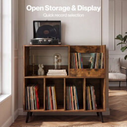Levede Record Player Stand 300+ Album Storage Turntable Cabinet - thumbnail 8