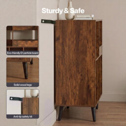 Levede Record Player Stand 300+ Album Storage Turntable Cabinet - thumbnail 9