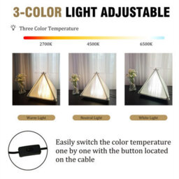 Vrygle Bedroom Led Table Lamp Small Modern Ambient Table Lamp With Stainless Steel Base, 25X30Cm - thumbnail 3