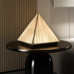 Vrygle Bedroom Led Table Lamp Small Modern Ambient Table Lamp With Stainless Steel Base, 25X30Cm